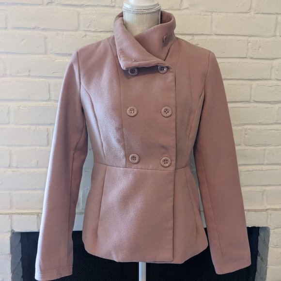 Forever 21 Jackets & Blazers - Forever 21 Pink Pea Coat